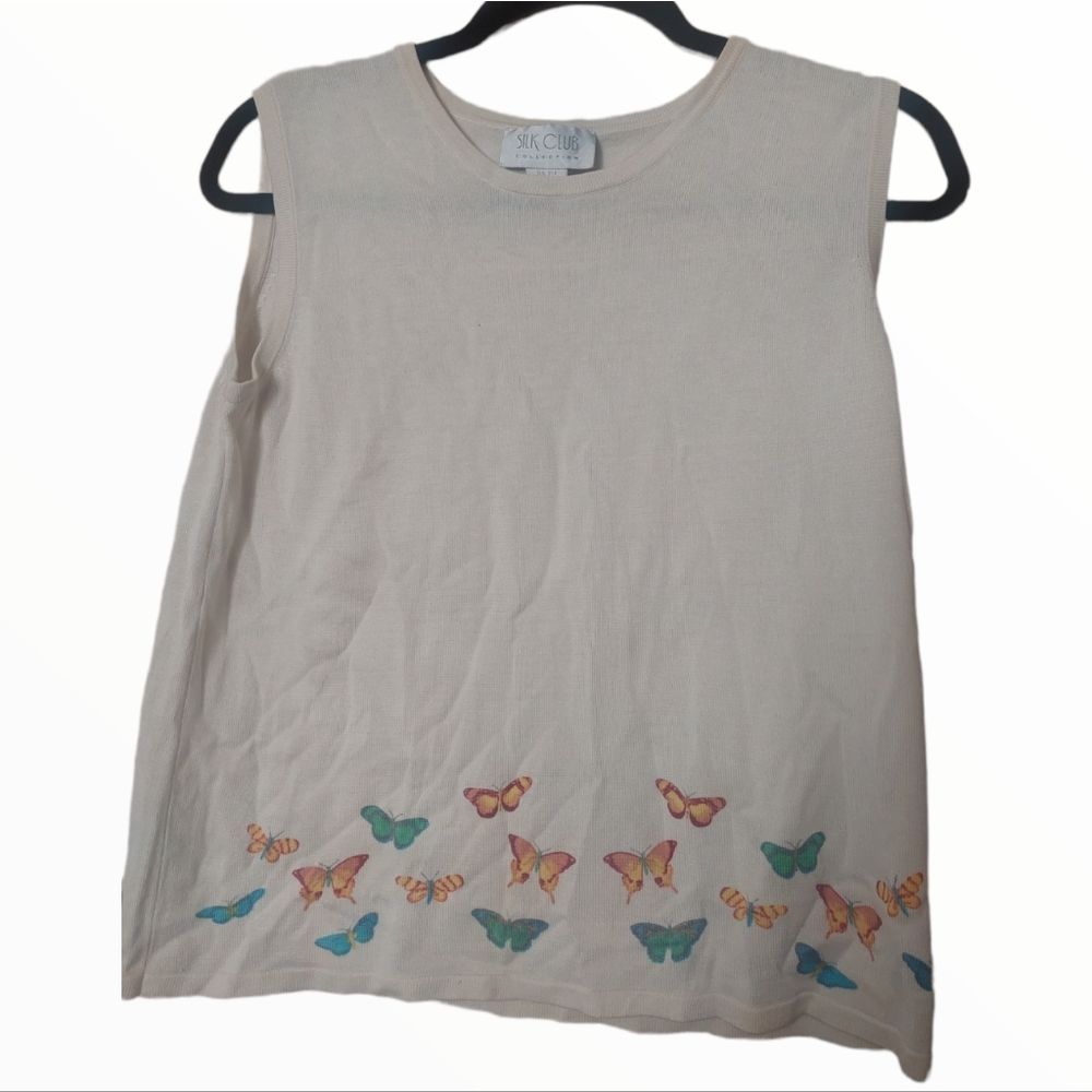 SILK Club Collection Boxy Butterfly Tank Top